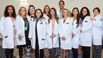 Nurses posing for picture.