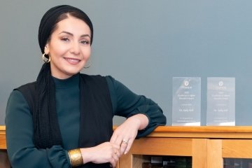 Dr. Sally Arif profile picture with Pearson's Awards.