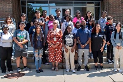 Group photo of CPASS Foundation visit to Midwestern University