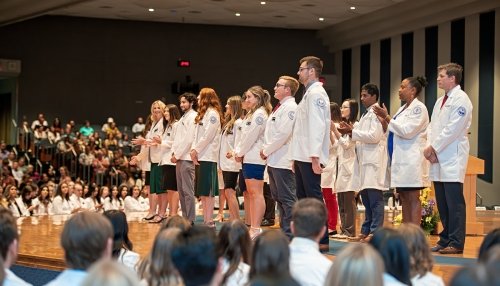 Stage during White Coat Ceremony