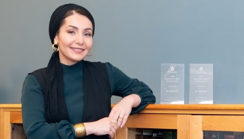 Dr. Sally Arif profile picture with Pearson's Awards.