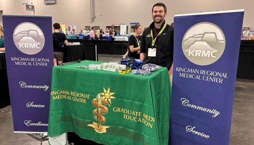 Student at KRMC booth