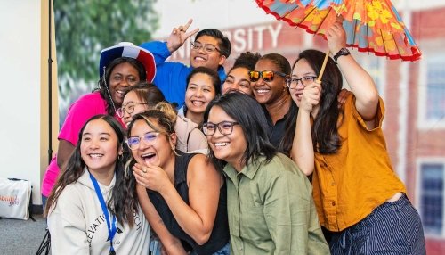 Students at the Senate Back to School Bash