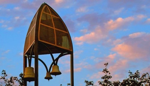 bell tower in front of the sky