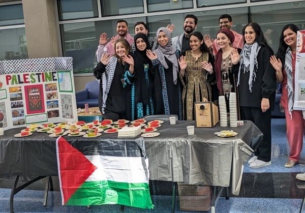 Palestine table at MWU Cultural Fair